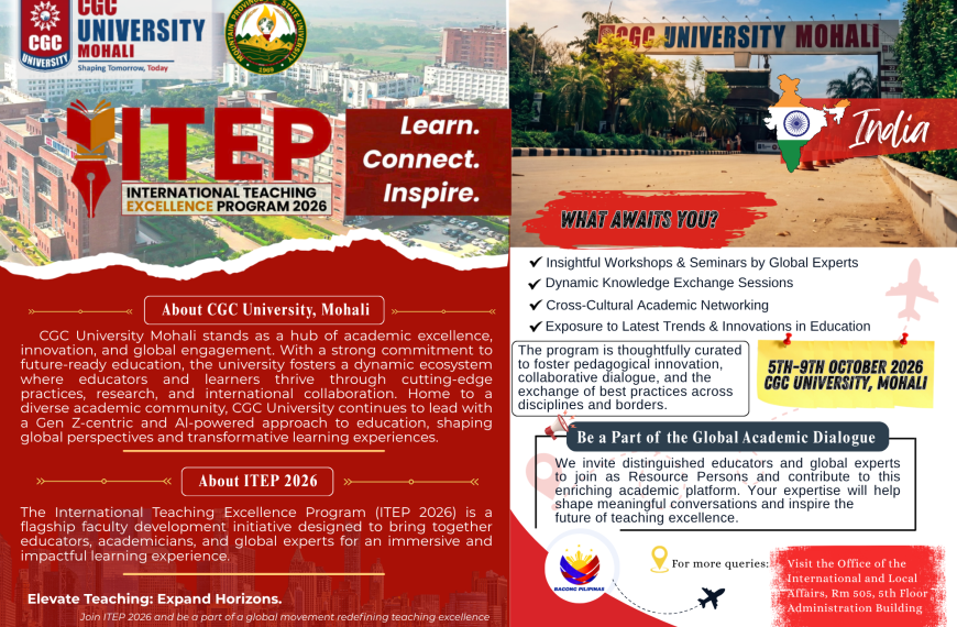Call for Faculty: Join the International Teaching Excellence Program (ITEP) 2026